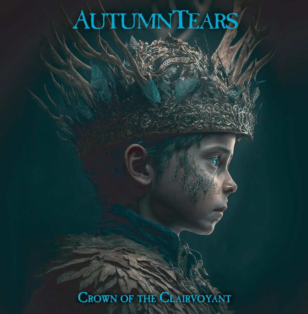 Autumn Tears – Crown of the Clairvoyant – Transparent Marbled Turquoise & Black LP with 8 pages booklet (Limited to 250 copies)