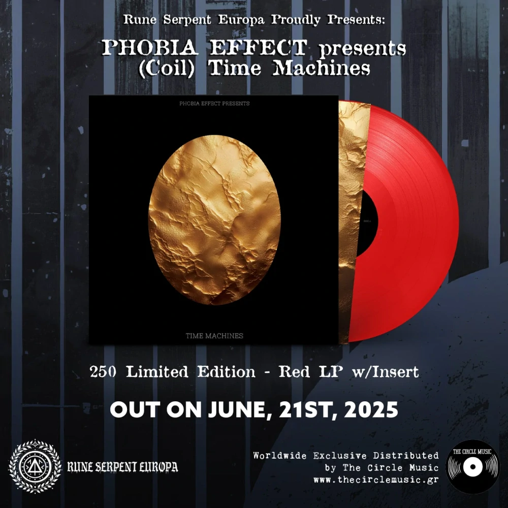 Phobia Effect Presents: (Coil) Time Machines – Red Vinyl with insert (250 Numbered copies)