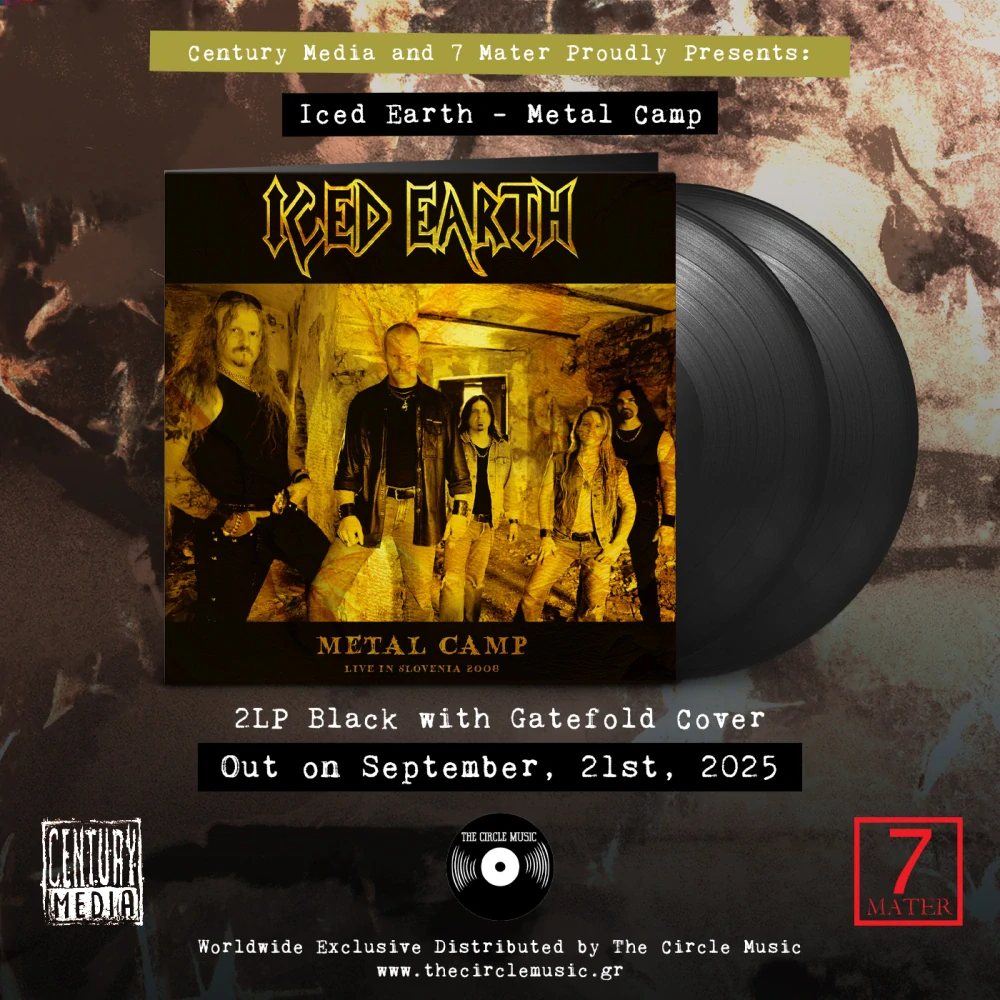 Iced Earth – Metal Camp – Double Gatefold Black Vinyl (Gold Mirror Foil Printed Gatefold – Limited to 500 copies)