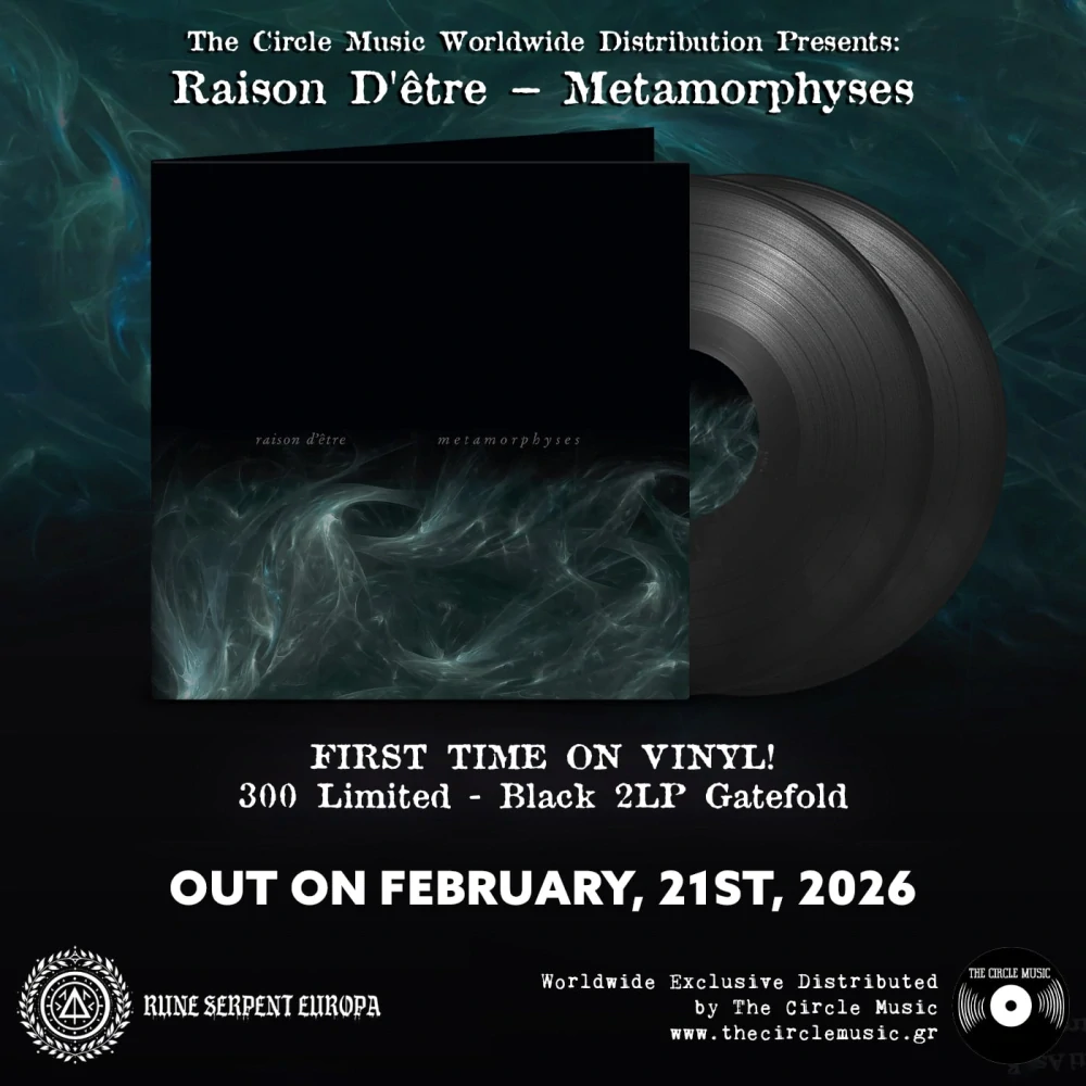 raison d’être – Metamorphyses – Limited Double Black Vinyl in Gatefold (300 copies – Numbered Edition)