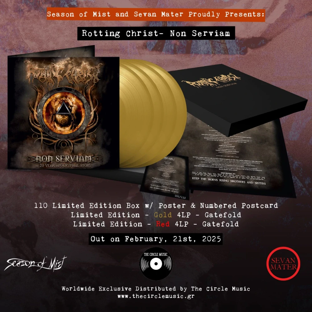 Rotting Christ – Non Serviam A 20 Apocryphal Story – Deluxe Box Edition Embossed in Gold (Limited to 110 copies)