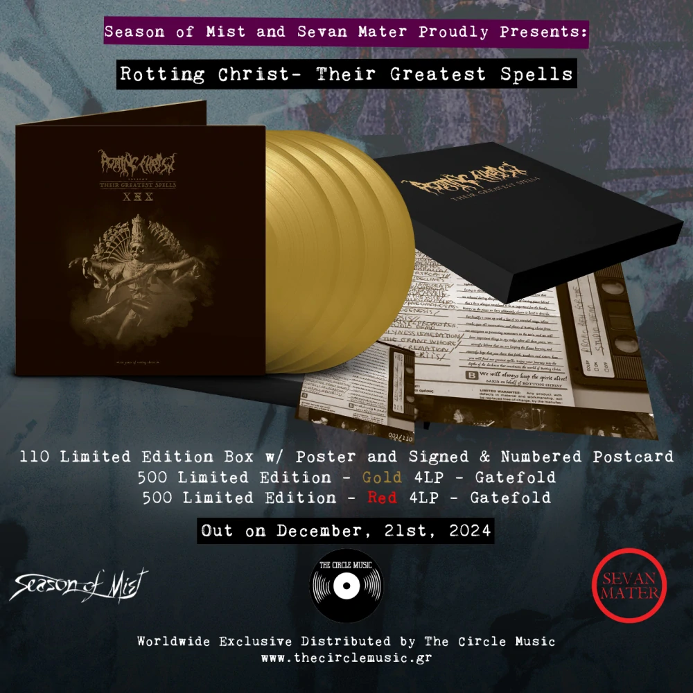 Rotting Christ – Their Greatest Spells – Deluxe Box Edition Embossed in Gold (Limited to 110 copies)