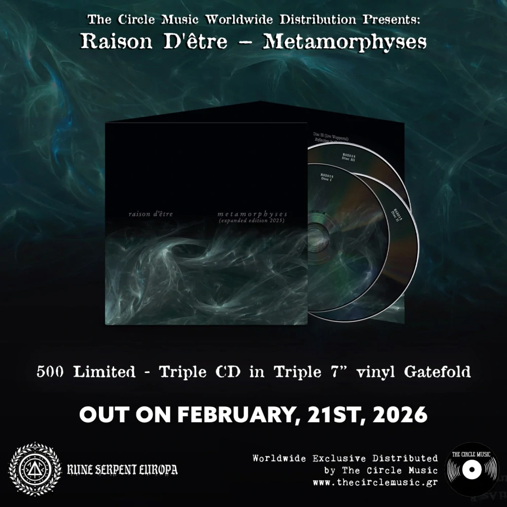 Raison d’être – Metamorphyses – Triple CD in Triple 7′ vinyl Gatefold (500 copies – Numbered Edition)