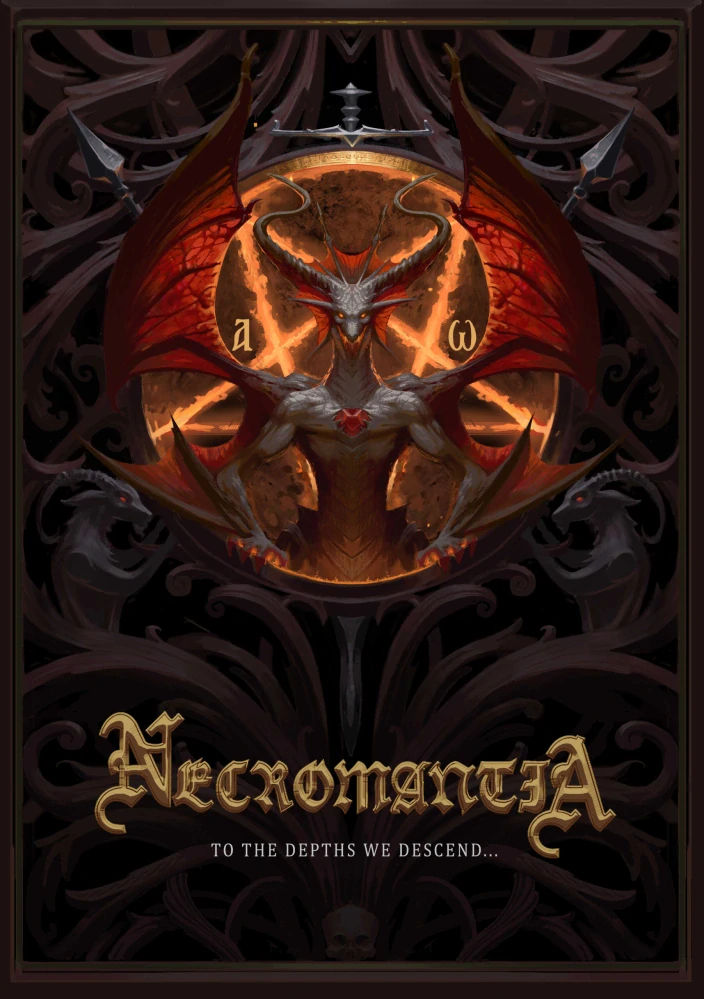 Necromantia – To The Depths We Descend… – Limited Α5 Digipack CD (1.500 Copies) + Bonus Track + Poster + Printed Partiture