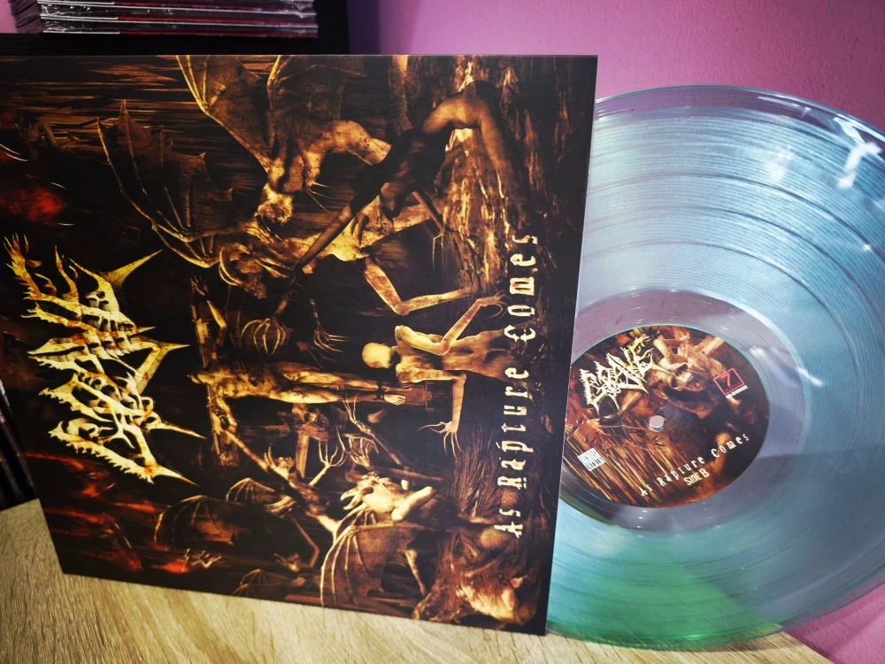 Grave – As Rapture Comes – Limited Vinyl in Luxurious Triple Gatefold (Transparent Cyan – Issued to 500 copies)
