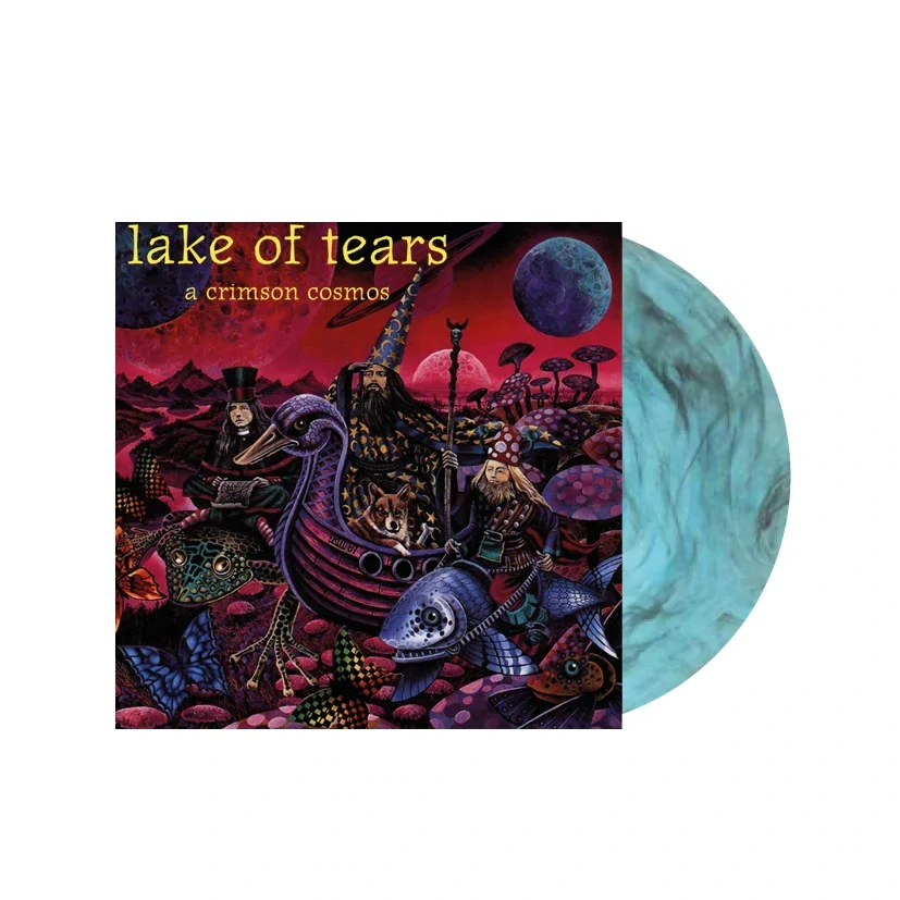 LAKE OF TEARS - A Crimson Cosmos Transparent Marbled Turquoise & Black Gatefold LP + 8 pages insert (Limited to 500 copies)