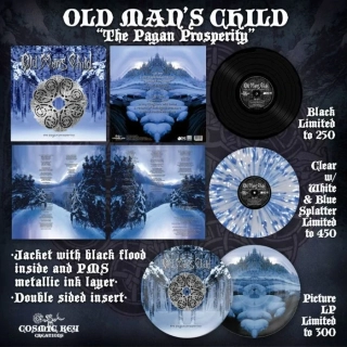 OLD MAN'S CHILD - The Pagan Prosperity LP clear white blue splatter
