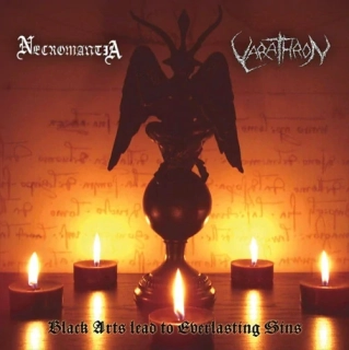 NECROMANTIA/VARATHRON - Black Arts Lead To Everlasting Sins Picture LP