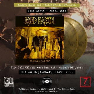Iced Earth – Metal Camp – Double Gatefold Marbled Gold Vinyl (Gold Mirror Foil Printed Gatefold – Limited to 500 copies)