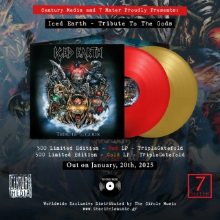 Iced Earth – Tribute to the Gods – Gold Vinyl in Luxurious Triple Gatefold (Limited to 500 copies)