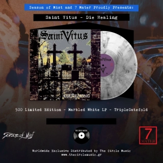 SAINT VITUS - Die healing Limited Marble White Vinyl in Luxurious Triple Gatefold (500 copies)